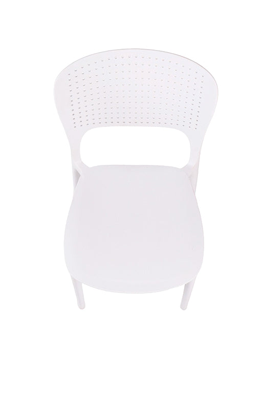 Pack 4 Silla Terraza Frida - Apilable - Blanco - 20% DCTO!