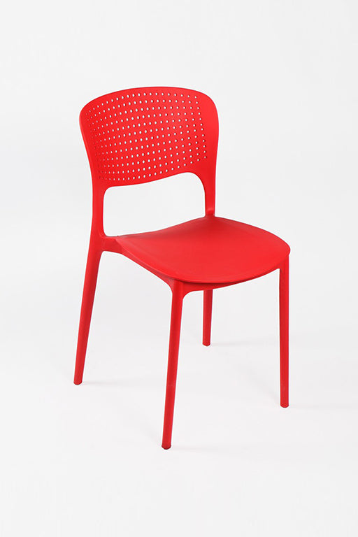 Pack 4 Silla Terraza Frida - Apilable - Rojo - 20% DCTO!