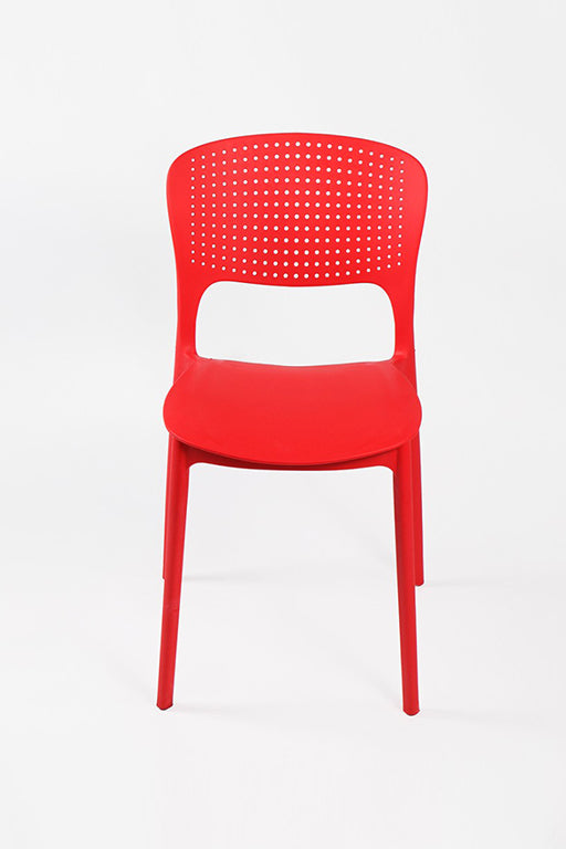 Pack 4 Silla Terraza Frida - Apilable - Rojo - 20% DCTO!