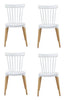 Pack 4 Silla Windsor PP - Blanca - 20% DCTO! ( $129.990 )
