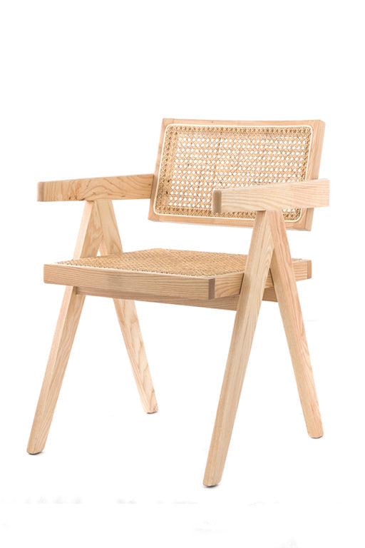 SILLA JEANNERET C/BRAZOS (NATURAL) -35% DCTO!