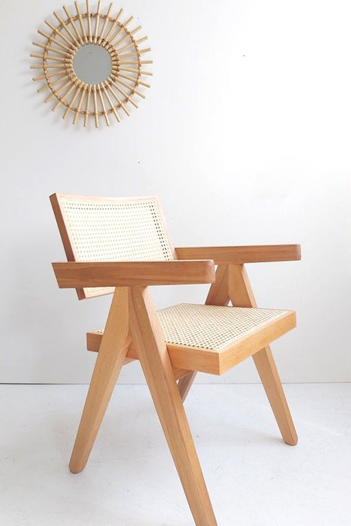 SILLA JEANNERET C/BRAZOS (NATURAL) - 20% DCTO!