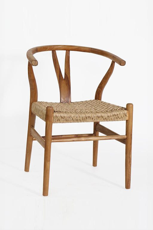 SILLA WISHBONE OR RATTAN  / MADERA TECA / INDONESIA  - ENTREGA INMEDIATA