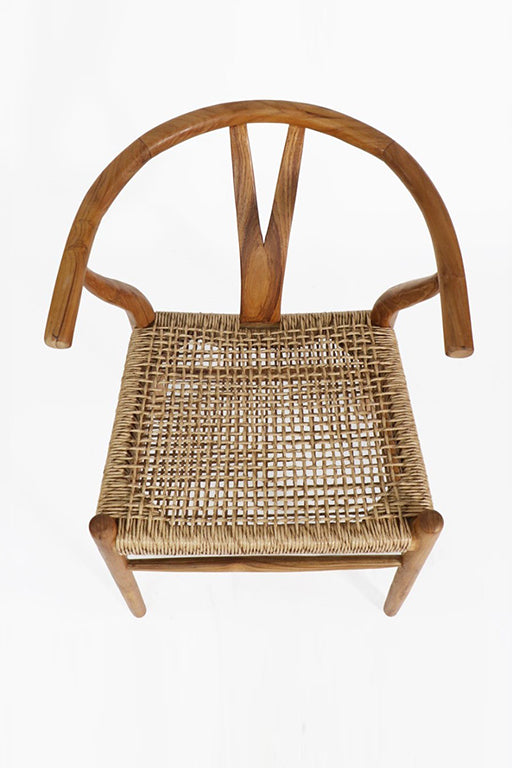 SILLA WISHBONE OR RATTAN  / MADERA TECA / INDONESIA  - ENTREGA INMEDIATA