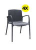 SILLA ENRIQUETA GRIS - ENTREGA INMEDIATA - 4 X $249.990