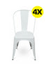 PACK 4 SILLAS TOLIX BLANCA - 30% DCTO! ($109.990 )