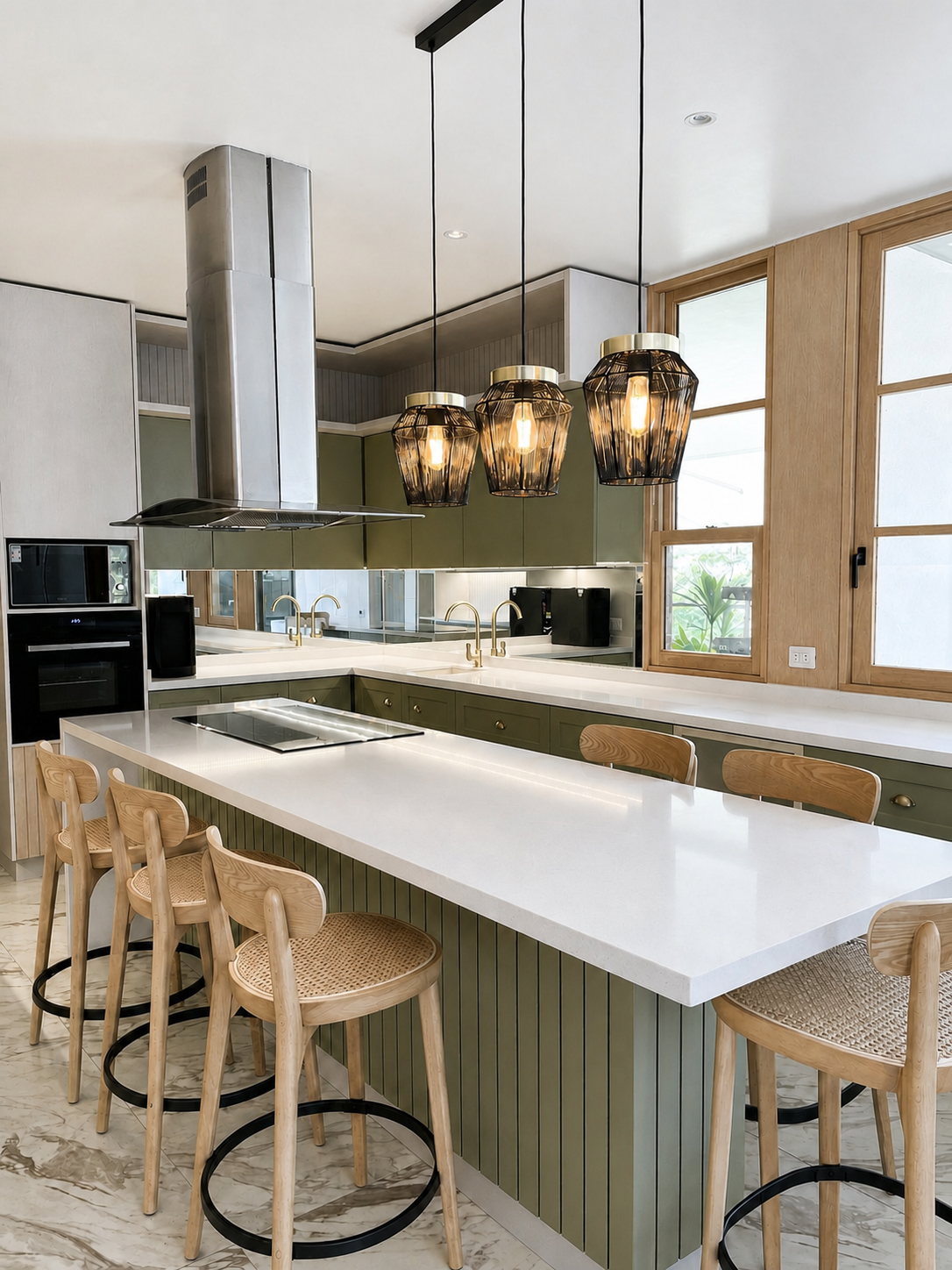 Cocina vía aurora: Arquitectura interior + cocina